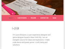 Tablet Screenshot of laura-simpson.com